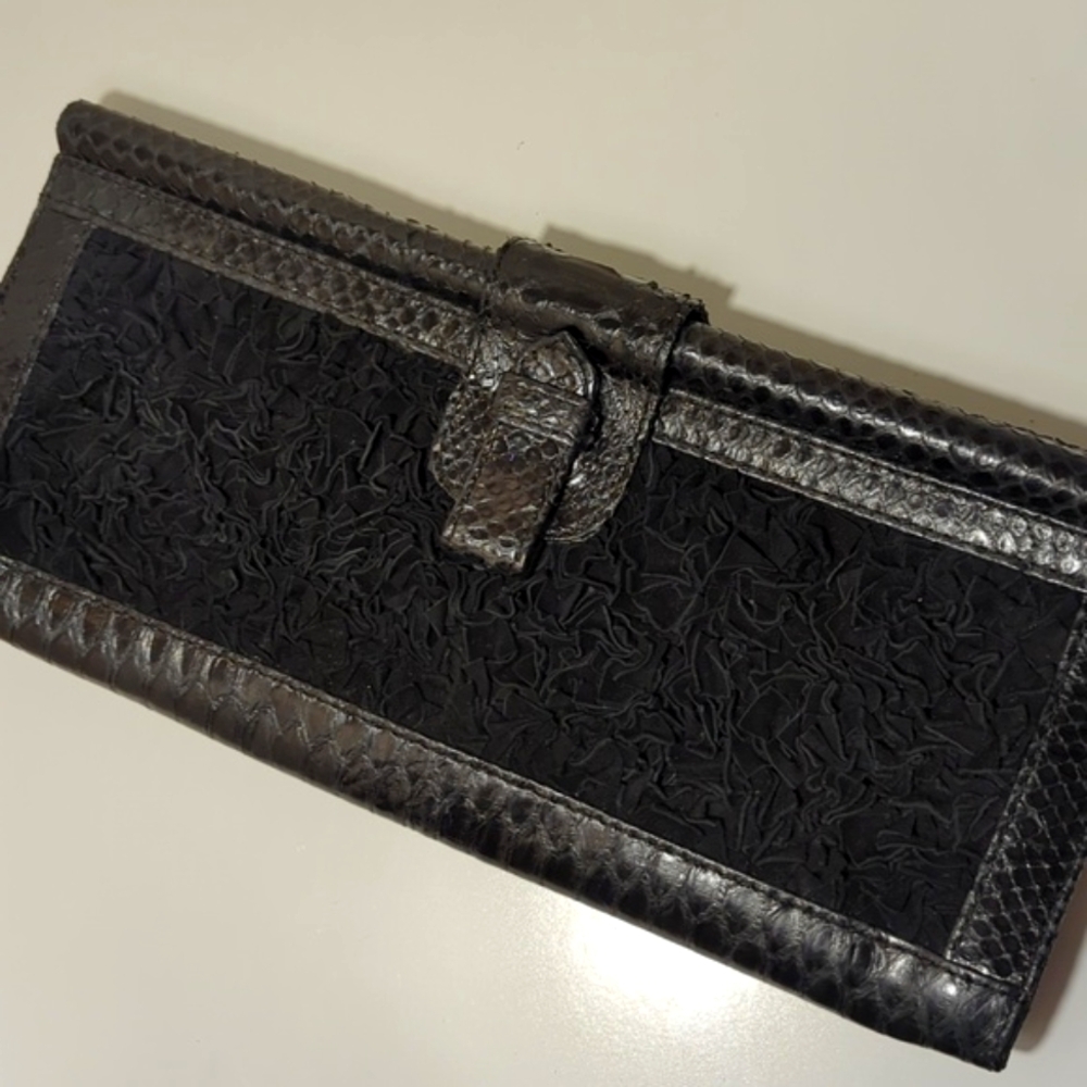 Rare GaBaG.Co Authentic Python Snakeskin Clutch Handbag